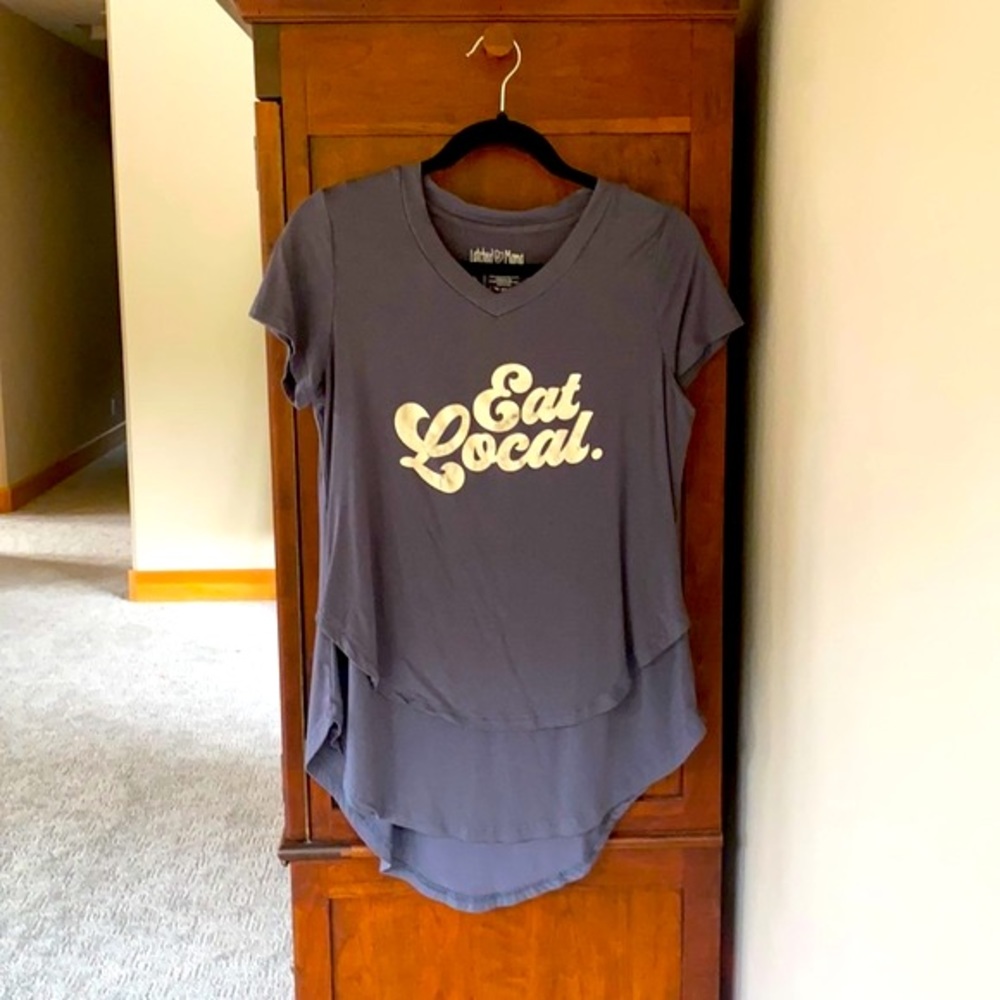 Eat Local nursing tee